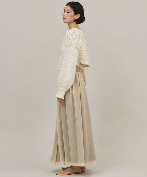 Curensology（カレンソロジー）の「Curensology(カレンソロジー)/オーガンジータックスカート（スカート・レディース・アイボリー/ブラック・FREE）」の21枚目の写真