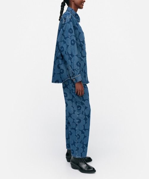 限定 marimekko Maridenim Unikko デニムシャツ 46 Maridenim Vaihe Unikko シャツ | Maija Isola | Marimekko