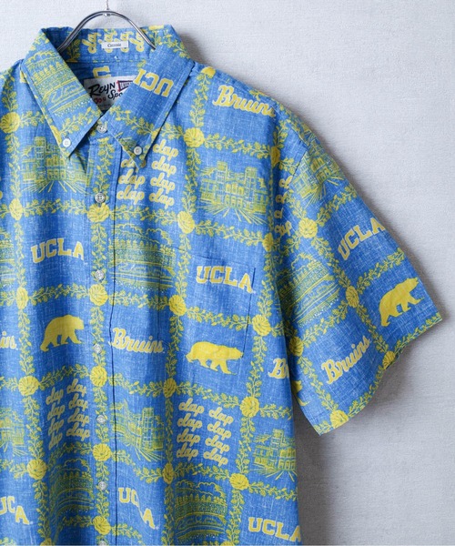 reyn spooner（レインスプーナー）の「【T4】【REYN SPOONER / レインスプーナー】UCLA  FRONT BUTTON SHIRT（シャツ/ブラウス・メンズ・ブルー・SMALL/LARGE）」の12枚目の写真