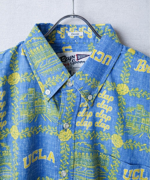 reyn spooner（レインスプーナー）の「【T4】【REYN SPOONER / レインスプーナー】UCLA  FRONT BUTTON SHIRT（シャツ/ブラウス・メンズ・ブルー・SMALL/LARGE）」の13枚目の写真