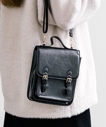 フェイクレザー2WAYショルダーバッグ