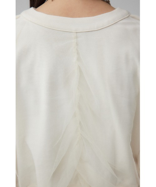 AZUL by moussy(アズールバイマウジー)の「チュールドッキングカーディガン(カーディガン/ボレロ・レディース・グレー/ブラック/アイボリー・FREE)」の12枚目の写真