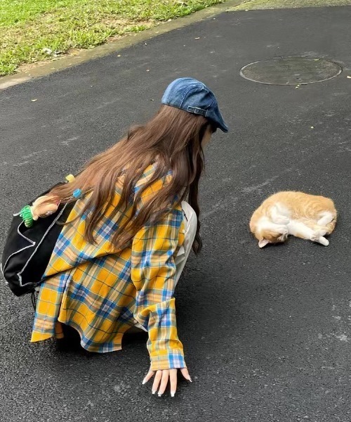 DIAVEL(ディアベル)の「【6色展開】カジュアルストリートバージョン(シャツ/ブラウス・レディース・イエロー系その他/ピンク/イエロー/ブラウン/オレンジ/ライトブルー・M)」の15枚目の写真