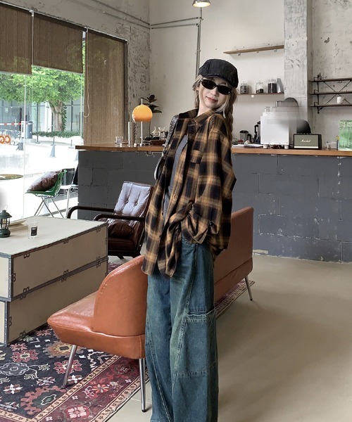 DIAVEL(ディアベル)の「【6色展開】カジュアルストリートバージョン(シャツ/ブラウス・レディース・イエロー系その他/ピンク/イエロー/ブラウン/オレンジ/ライトブルー・M)」の11枚目の写真