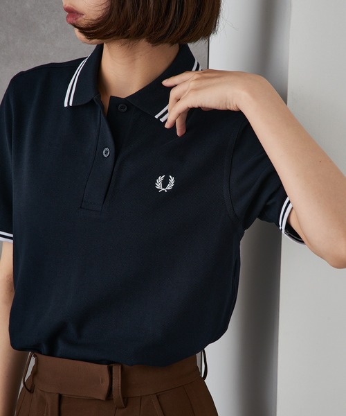 fred perry ポロシャツ G3600 ブラック FRED PERRY（フレッドペリー） レディース ポロシャツ ポロ 半袖 G3600