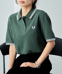 FRED PERRY 長袖ポロシャツ グリーン系チェック FRED PERRY SHIRT 2024年秋冬・長袖ポロシャツ プレオーダー