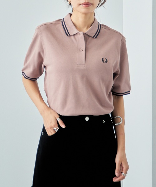 FRED PERRY（フレッドペリー）の「【FRED PERRY】TWIN TIPPED FRED PERRY SHIRT G3600 レディースサイズ（ポロシャツ・レディース・ブラック/ブラック系その他2/ネイビー系2/ホワイト系その他2/ホワイト/ピンク/レッド/グリーン/ネイビー・10）」の11枚目の写真
