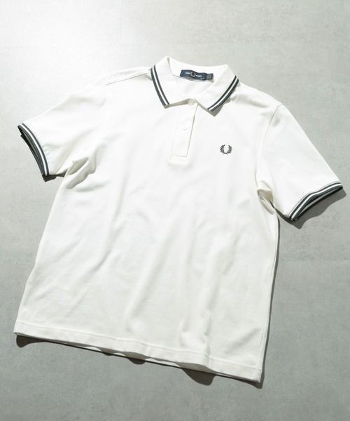 「FRED PERRY」 半袖ポロシャツ 4 ホワイト レディース FRED PERRY フレッドペリー ポロシャツ ツイン ティップド