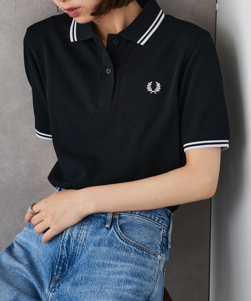 FRED PERRY（フレッドペリー）の「【FRED PERRY】TWIN TIPPED FRED PERRY SHIRT G3600 レディースサイズ（ポロシャツ・レディース・ブラック/ブラック系その他2/ネイビー系2/ホワイト系その他2/ホワイト/ピンク/レッド/グリーン/ネイビー・10）」の22枚目の写真