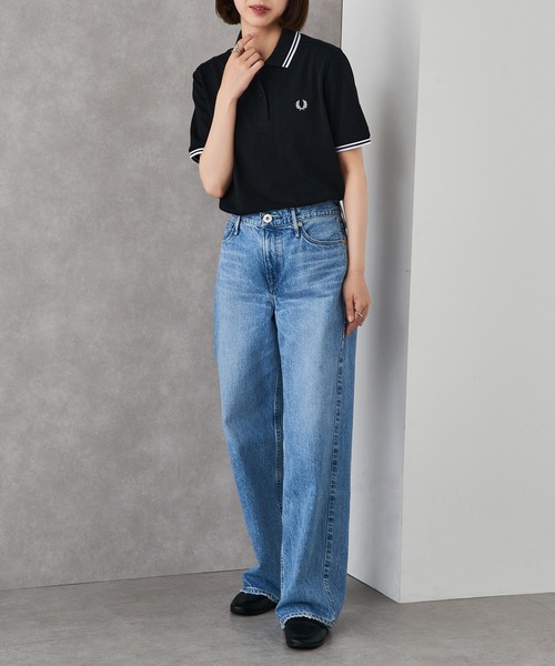 FRED PERRY（フレッドペリー）の「【FRED PERRY】TWIN TIPPED FRED PERRY SHIRT G3600 レディースサイズ（ポロシャツ・レディース・ブラック/ブラック系その他2/ネイビー系2/ホワイト系その他2/ホワイト/ピンク/レッド/グリーン/ネイビー・10）」の21枚目の写真