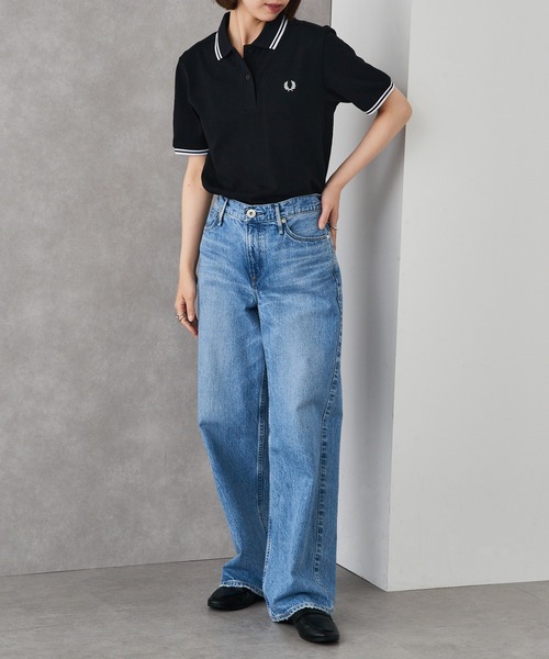FRED PERRY（フレッドペリー）の「【FRED PERRY】TWIN TIPPED FRED PERRY SHIRT G3600 レディースサイズ（ポロシャツ・レディース・ブラック/ブラック系その他2/ネイビー系2/ホワイト系その他2/ホワイト/ピンク/レッド/グリーン/ネイビー・10）」の20枚目の写真