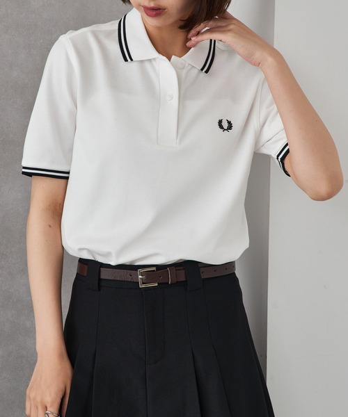 FRED PERRY（フレッドペリー）の「【FRED PERRY】TWIN TIPPED FRED PERRY SHIRT G3600 レディースサイズ（ポロシャツ・レディース・ブラック/ブラック系その他2/ネイビー系2/ホワイト系その他2/ホワイト/ピンク/レッド/グリーン/ネイビー・10）」の19枚目の写真