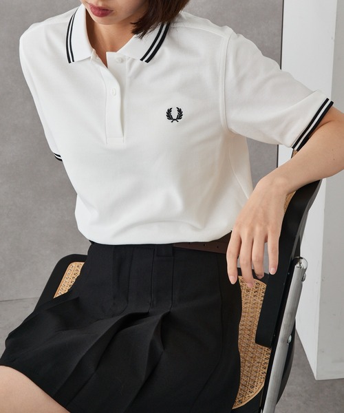 FRED PERRY（フレッドペリー）の「【FRED PERRY】TWIN TIPPED FRED PERRY SHIRT G3600 レディースサイズ（ポロシャツ・レディース・ブラック/ブラック系その他2/ネイビー系2/ホワイト系その他2/ホワイト/ピンク/レッド/グリーン/ネイビー・10）」の17枚目の写真