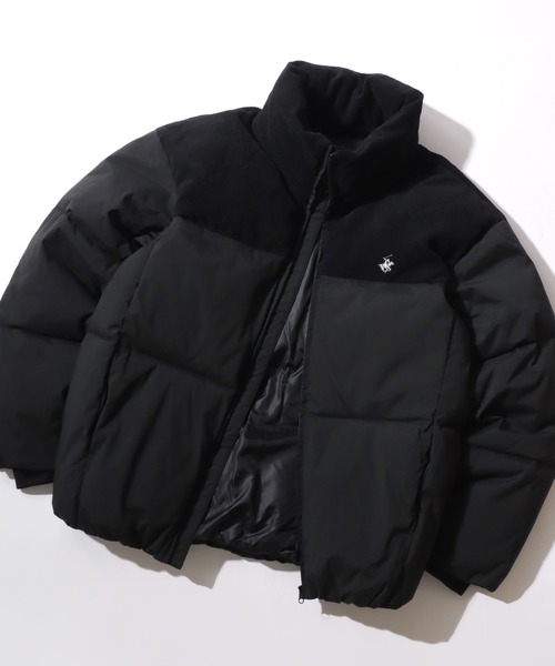 BEVERLY HILLS POLO CLUB（ビバリーヒルズポロクラブ）の「BEVERLY HILLS POLO CLUB/ビバリーヒルズポロクラブ Puffer Jacket/防風 撥水 オーバーサイズ 中綿 ファイバーダウン パファージャケット/キルティングアウター/レディース メンズ（ダウンジャケット/コート・レディース・オフホワイト/ブラック/チャコール/ブラック系その他/ベージュ系その他/ホワイト系その他・M/L/LL）」の4枚目の写真