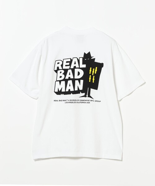 REAL BAD MAN（リアルバッドマン）の「REAL BAD MAN / Classic T Shirt（Tシャツ/カットソー・メンズ・ホワイト/ピンク・XX-LARGE/MEDIUM/LARGE/X-LARGE）」の4枚目の写真