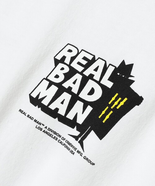 REAL BAD MAN（リアルバッドマン）の「REAL BAD MAN / Classic T Shirt（Tシャツ/カットソー・メンズ・ホワイト/ピンク・XX-LARGE/MEDIUM/LARGE/X-LARGE）」の5枚目の写真