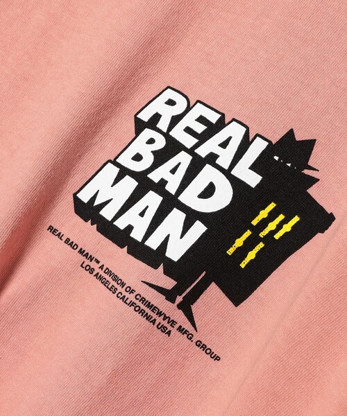 REAL BAD MAN（リアルバッドマン）の「REAL BAD MAN / Classic T Shirt（Tシャツ/カットソー・メンズ・ホワイト/ピンク・XX-LARGE/MEDIUM/LARGE/X-LARGE）」の11枚目の写真