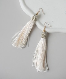 Port | 【 Port / ポート 】 ロング タッセル フック ピアス_(ピアス(両耳用))