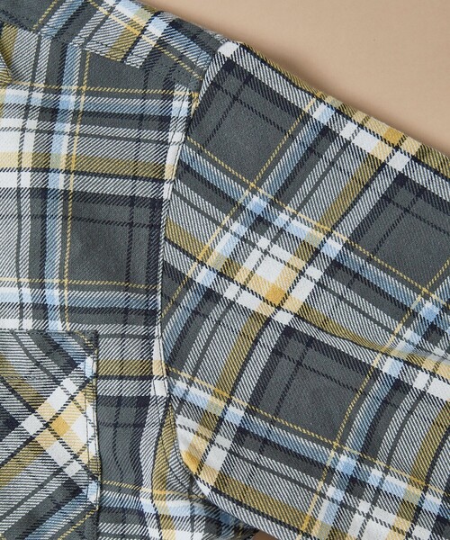 FREAK'S STORE（フリークスストア）の「FREAK’S STORE/フリークスストア ヘビーネルチェックシャツ/リラックスフィット（シャツ/ブラウス・メンズ・ブルー系/ホワイト系/グレー系/ブラウン系・MEDIUM/LARGE）」の8枚目の写真