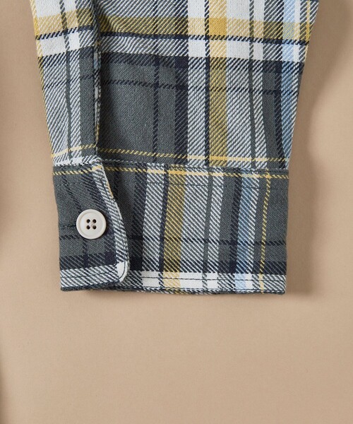 FREAK'S STORE（フリークスストア）の「FREAK’S STORE/フリークスストア ヘビーネルチェックシャツ/リラックスフィット（シャツ/ブラウス・メンズ・ブルー系/ホワイト系/グレー系/ブラウン系・MEDIUM/LARGE）」の7枚目の写真