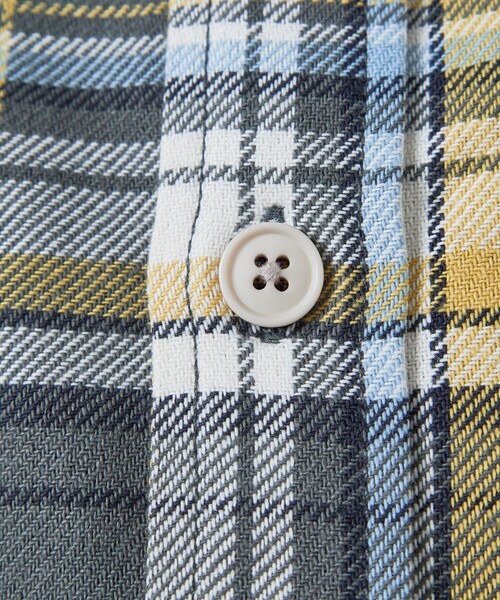 FREAK'S STORE（フリークスストア）の「FREAK’S STORE/フリークスストア ヘビーネルチェックシャツ/リラックスフィット（シャツ/ブラウス・メンズ・ブルー系/ホワイト系/グレー系/ブラウン系・MEDIUM/LARGE）」の5枚目の写真