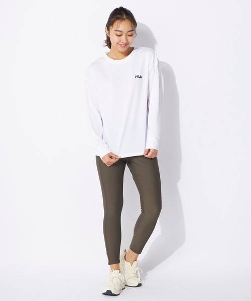 セール】【FILA/フィラ】レディースハニカムメッシュロングT