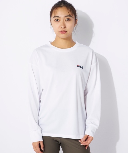 セール】【FILA/フィラ】レディースハニカムメッシュロングT