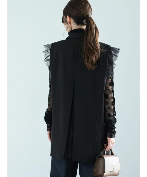 ベスト ジレ 「チュールドッキングジレベスト」 レディース Te chichi（テチチ）の「チュールドッキングジレ（ベスト）」 - WEAR