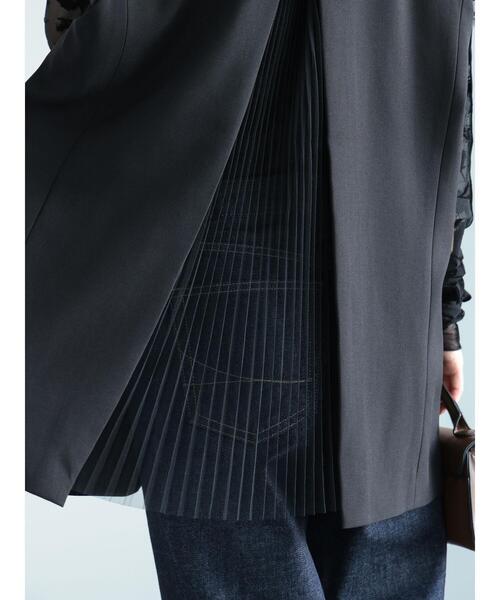 Te chichi(テチチ)の「チュールドッキングジレ(ベスト・レディース・ブラック/モカ・F)」の17枚目の写真