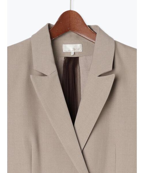 Te chichi(テチチ)の「チュールドッキングジレ(ベスト・レディース・ブラック/モカ・F)」の22枚目の写真