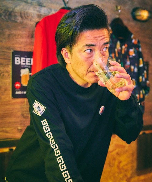 【セール】【YOIDORE/酔いどれ】SAKE LOVER ロングスリーブ デザインプリントTシャツ（Tシャツ/カットソー）｜CORPUS SELECT（コーパストーキョー）