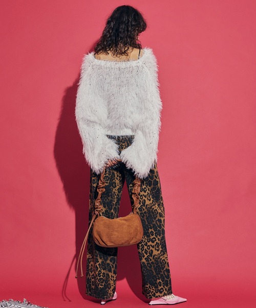 uyu.(ウユ)の「Sequin Shaggy Knit Pullover / スパンコールシャギーニットプルオーバー【uyu./ウユ】(ニット/セーター・レディース・ホワイト/レッド/ブルー/ブラック・FREE)」の17枚目の写真