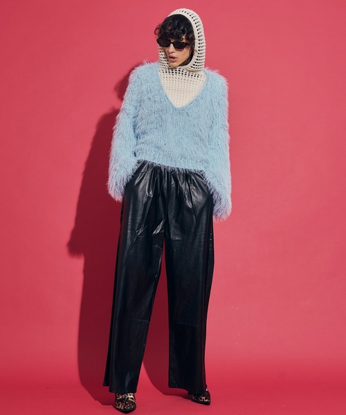 uyu.(ウユ)の「Sequin Shaggy Knit Pullover / スパンコールシャギーニットプルオーバー【uyu./ウユ】(ニット/セーター・レディース・ホワイト/レッド/ブルー/ブラック・FREE)」の15枚目の写真