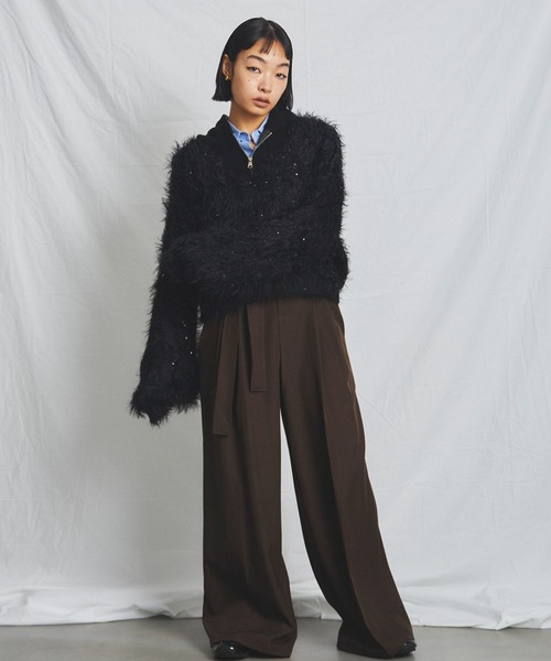 uyu.(ウユ)の「Sequin Shaggy Knit Pullover / スパンコールシャギーニットプルオーバー【uyu./ウユ】(ニット/セーター・レディース・ホワイト/レッド/ブルー/ブラック・FREE)」の22枚目の写真