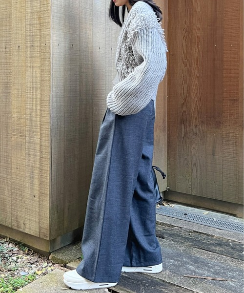 Olu.(オルドット)の「ワイドタックパンツ(スラックス・レディース・ダークグレー/カーキ・1/0)」の20枚目の写真