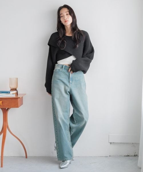 セール】メニーウェイカシュクールLS 133792（ニット/セーター