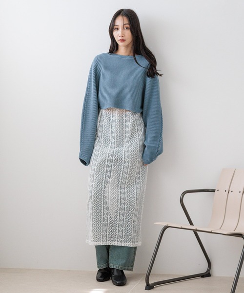 ロン色 セール】メニーウェイカシュクールLS 133792（ニット/セーター