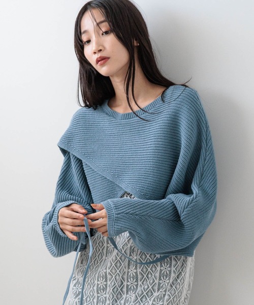 ご予約品になります。 セール】メニーウェイカシュクールLS 133792（ニット/セーター