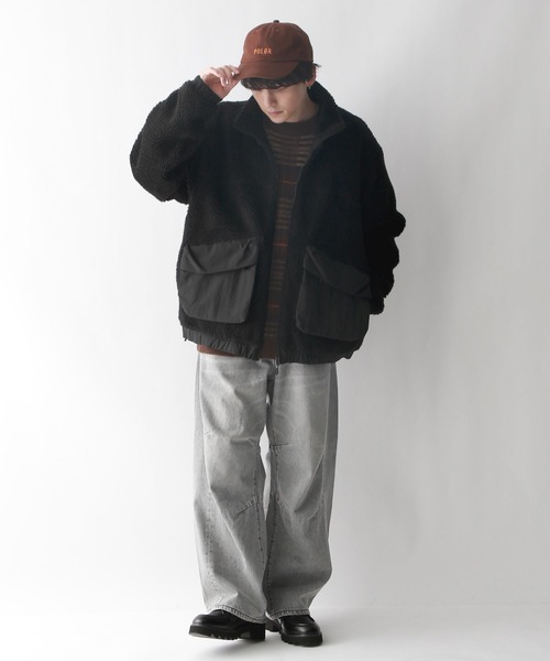 RAGEBLUE（レイジブルー）の「ユーティリティーボアブルゾン（ブルゾン・メンズ・ブラック/グレー/オフホワイト・LARGE/MEDIUM）」の11枚目の写真