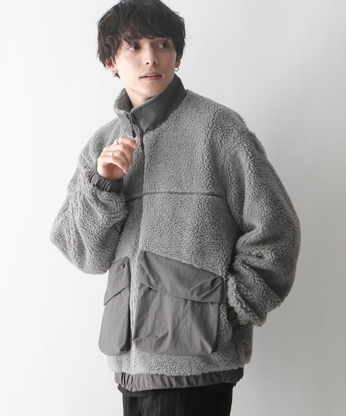 RAGEBLUE（レイジブルー）の「ユーティリティーボアブルゾン（ブルゾン・メンズ・ブラック/グレー/オフホワイト・LARGE/MEDIUM）」の18枚目の写真