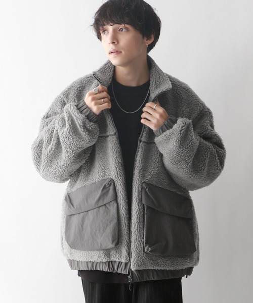 RAGEBLUE（レイジブルー）の「ユーティリティーボアブルゾン（ブルゾン・メンズ・ブラック/グレー/オフホワイト・LARGE/MEDIUM）」の19枚目の写真