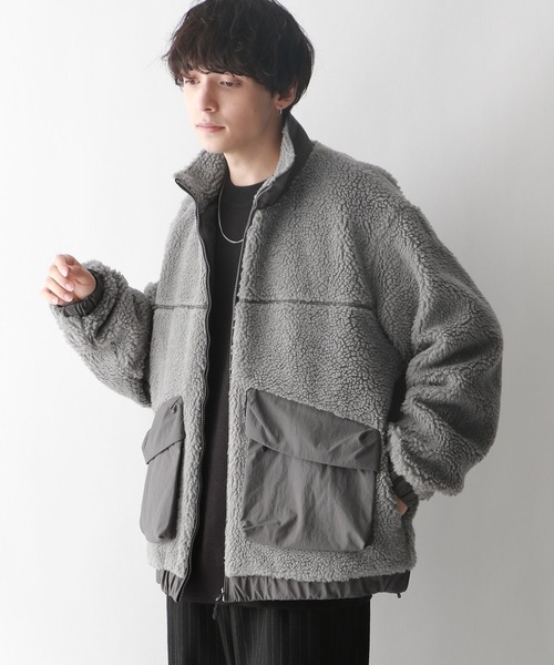 RAGEBLUE（レイジブルー）の「ユーティリティーボアブルゾン（ブルゾン・メンズ・ブラック/グレー/オフホワイト・LARGE/MEDIUM）」の20枚目の写真