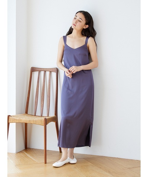 gelato pique（ジェラートピケ）の「サテンカップインキャミワンピース