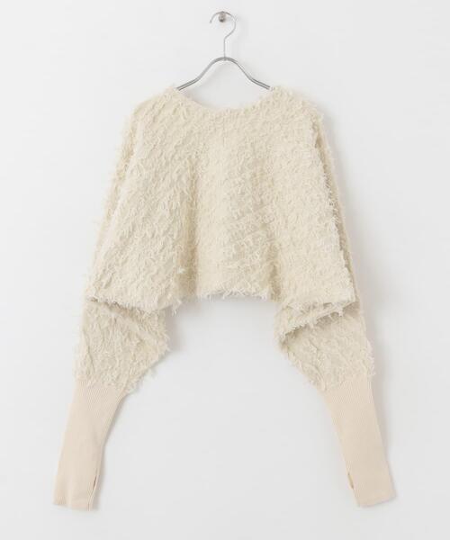 KBF(ケイビーエフ)の「2WAYフリンジカーディガン(カーディガン/ボレロ・レディース・アイボリー/グリーン系その他/ブラック・ONE)」の18枚目の写真