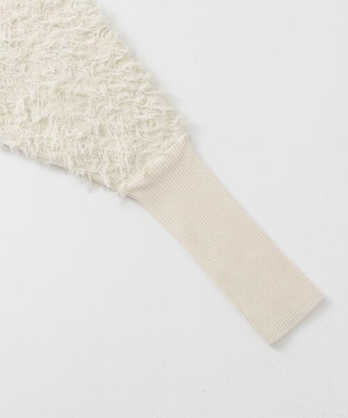 KBF(ケイビーエフ)の「2WAYフリンジカーディガン(カーディガン/ボレロ・レディース・アイボリー/グリーン系その他/ブラック・ONE)」の21枚目の写真