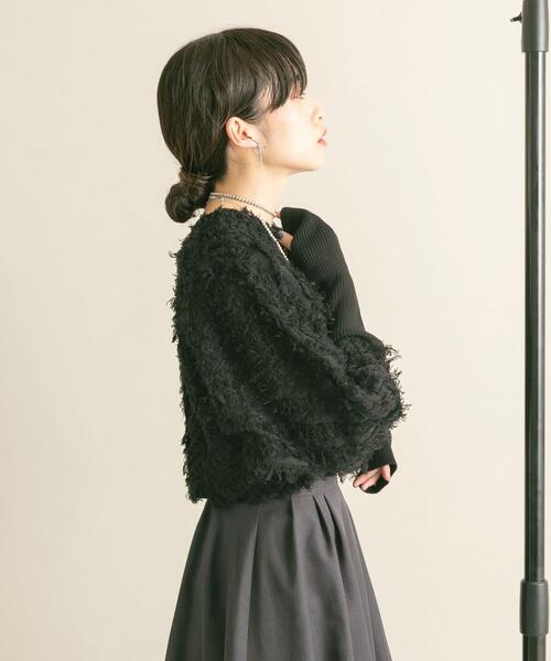 セール】2WAYフリンジカーディガン（カーディガン/ボレロ）｜KBF