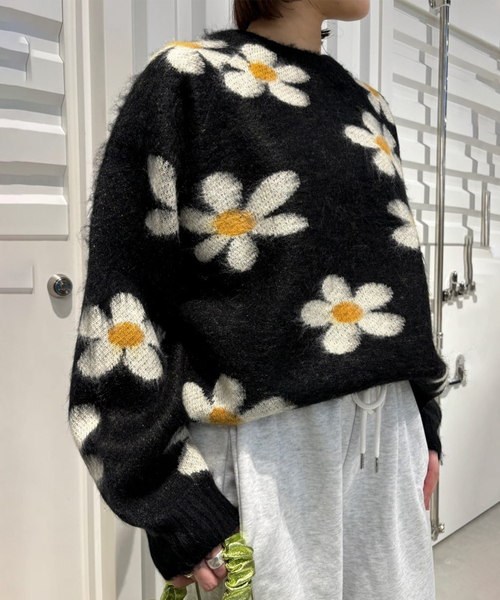 TOWNCRAFT(タウンクラフト)の「TOWNCRAFT/タウンクラフト shaggy raglan crew sweater(ニット/セーター・レディース・ブラック・X-SMALL)」の10枚目の写真