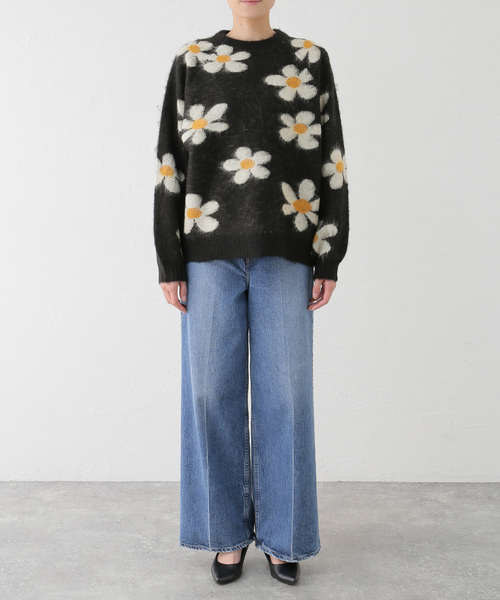 TOWNCRAFT(タウンクラフト)の「TOWNCRAFT/タウンクラフト shaggy raglan crew sweater(ニット/セーター・レディース・ブラック・X-SMALL)」の12枚目の写真