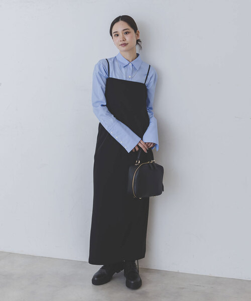 Noble（ノーブル）の「ロングベルカフスレギュラーシャツ（シャツ/ブラウス・レディース・ホワイト/サックスブルー・FREE）」の7枚目の写真