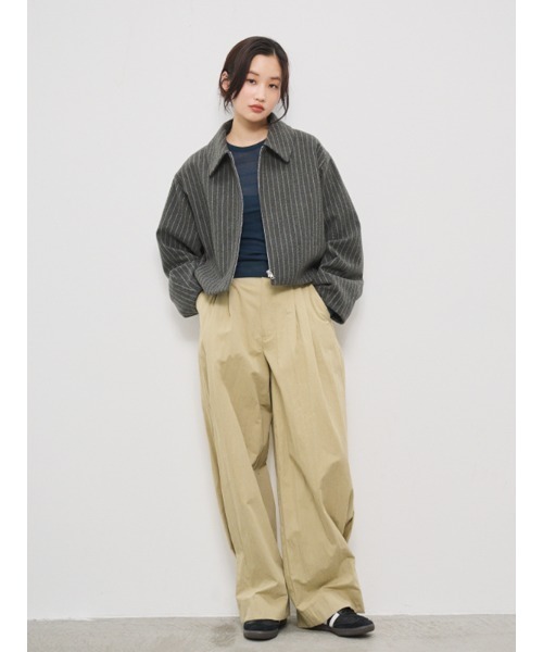 CHAROL（シャロル）の「ヘムタックパンツ（その他パンツ・レディース・ブラック/ベージュ・S/M）」の3枚目の写真